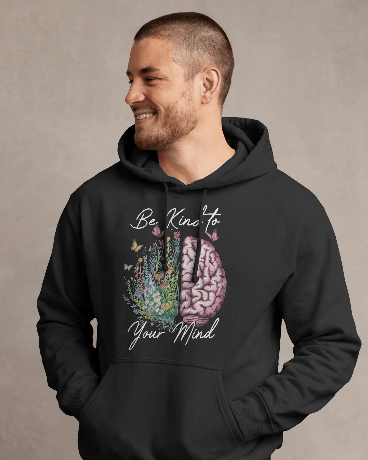 Bee Kind to Your Mind - Comfy Hoodie