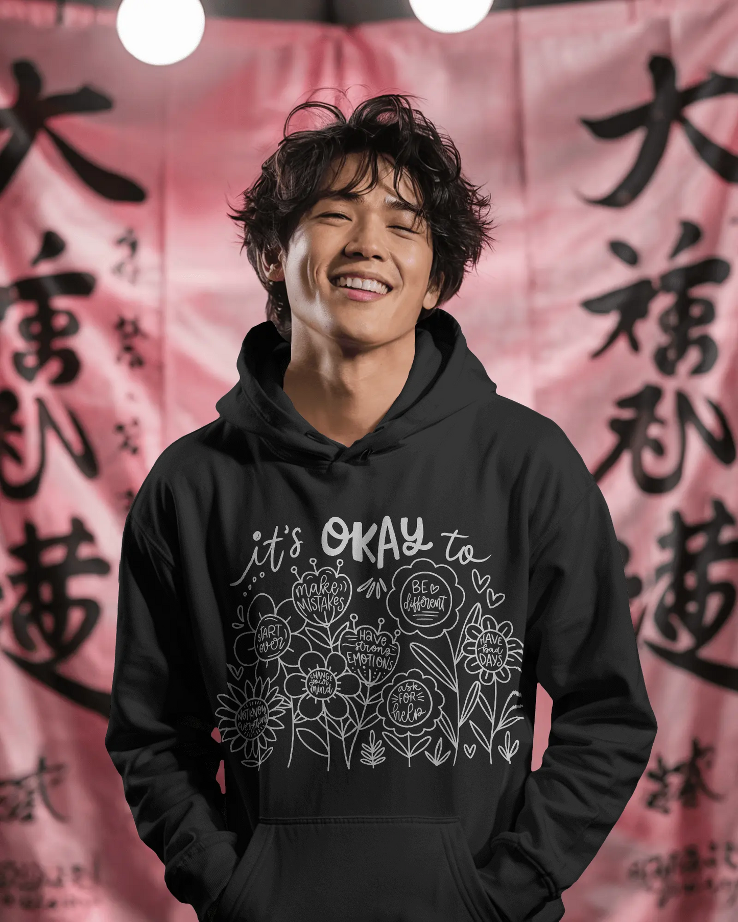 It's Okay to - Comfy Hoodie