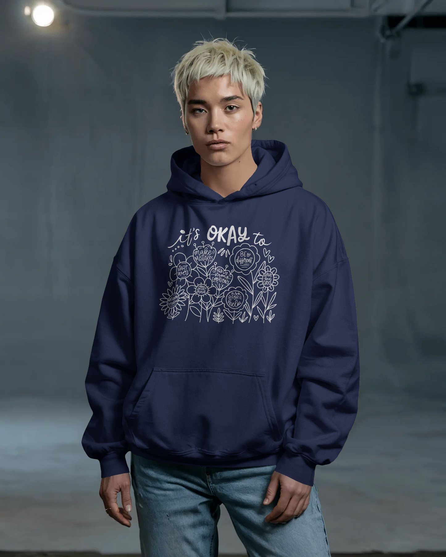It's Okay to - Comfy Hoodie