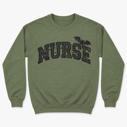 Nurse Halloween Sweatshirt - Army Green