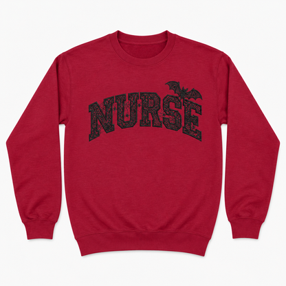 Nurse Halloween Sweatshirt - Burgundy