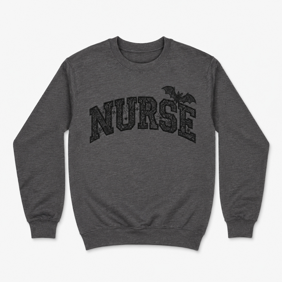 Nurse Halloween Sweatshirt - Charcoal Heather