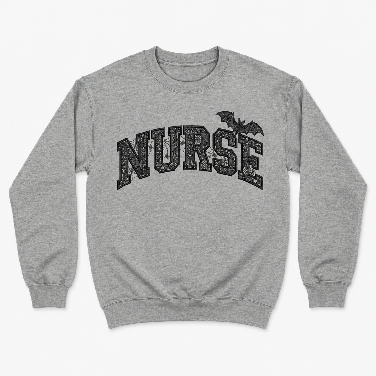 Nurse Halloween Sweatshirt - Heather Grey