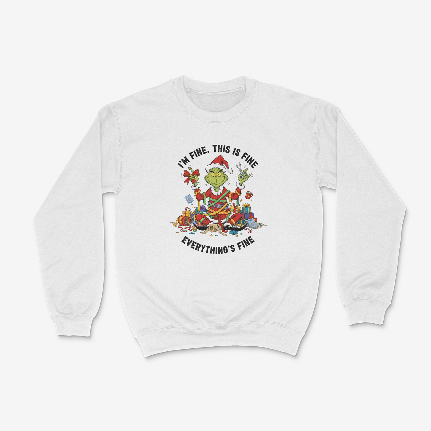 Christmas "Everything's Fine" Unisex Sweatshirt