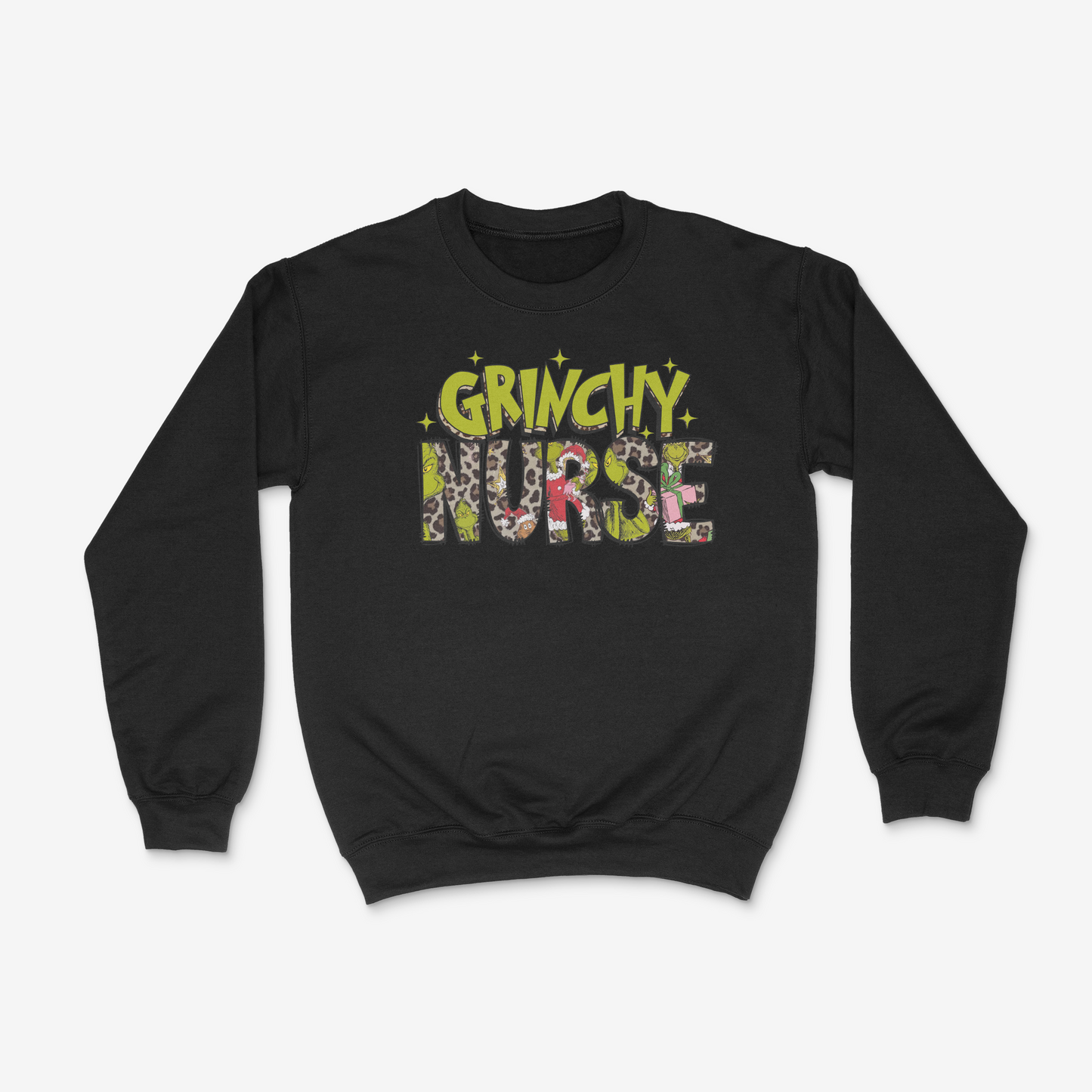 Grinchy Christmas Sweatshirt for Nurses