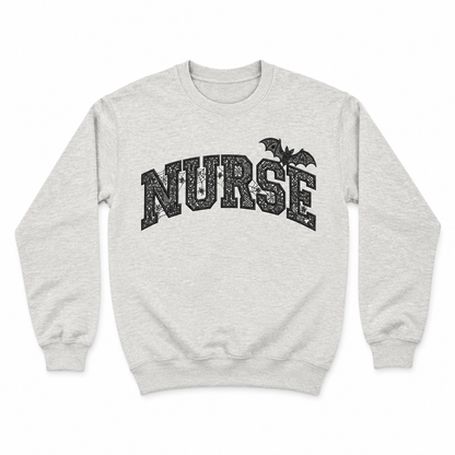 Nurse Halloween Sweatshirt - Ash Gray