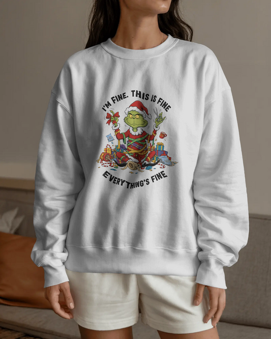 Christmas "Everything's Fine" Unisex Sweatshirt