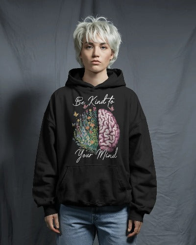 Bee Kind to Your Mind - Comfy Hoodie