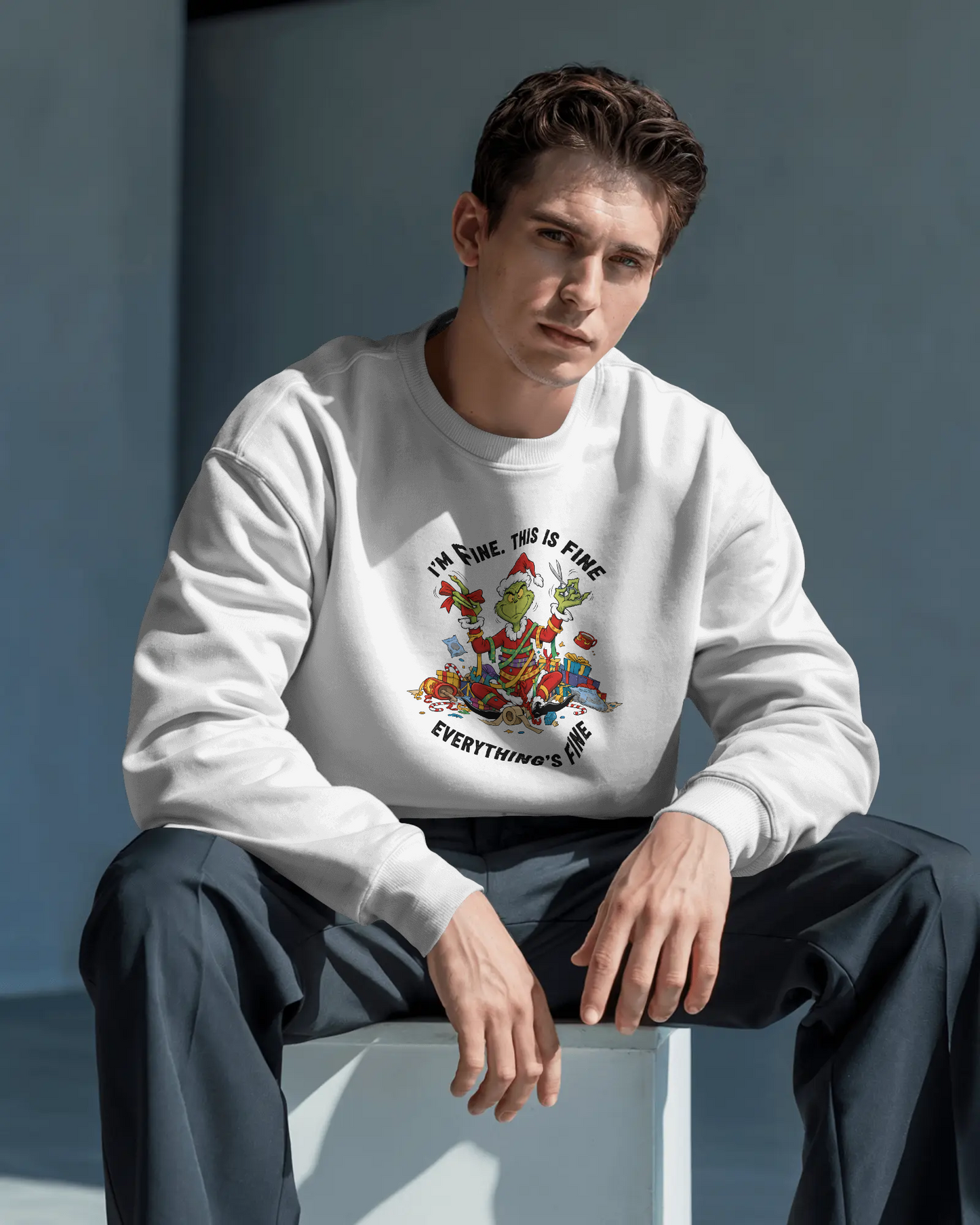 Christmas "Everything's Fine" Unisex Sweatshirt